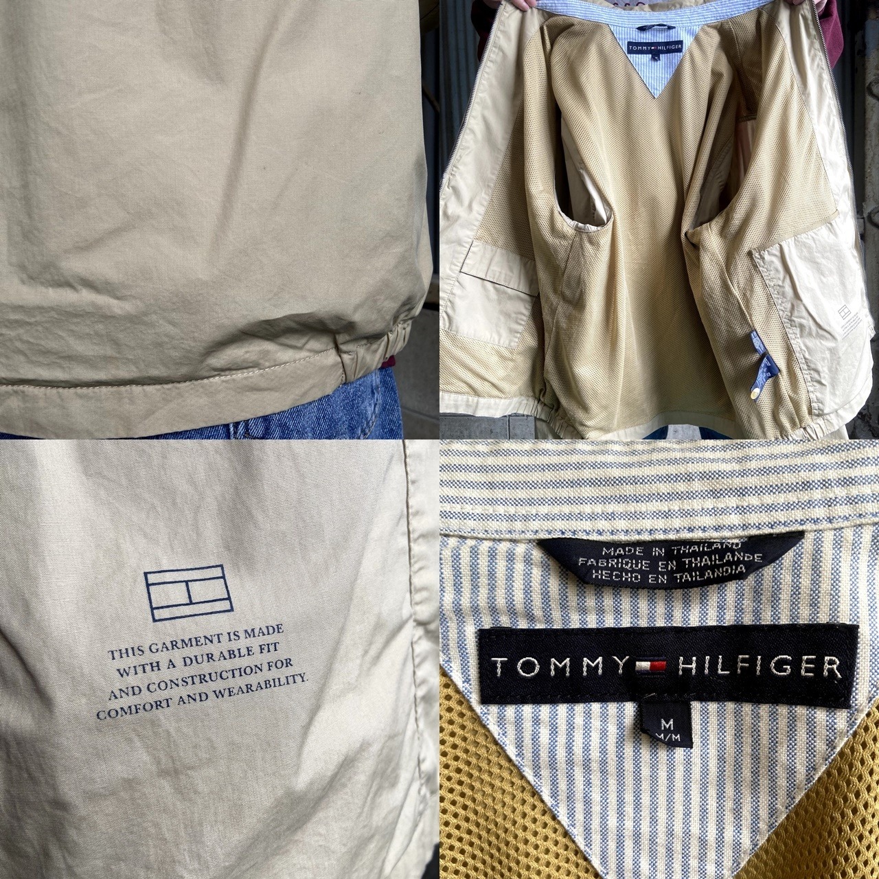 TOMMY HILFIGER トミーヒルフィガー スイングトップ メンズL相当 古着 
