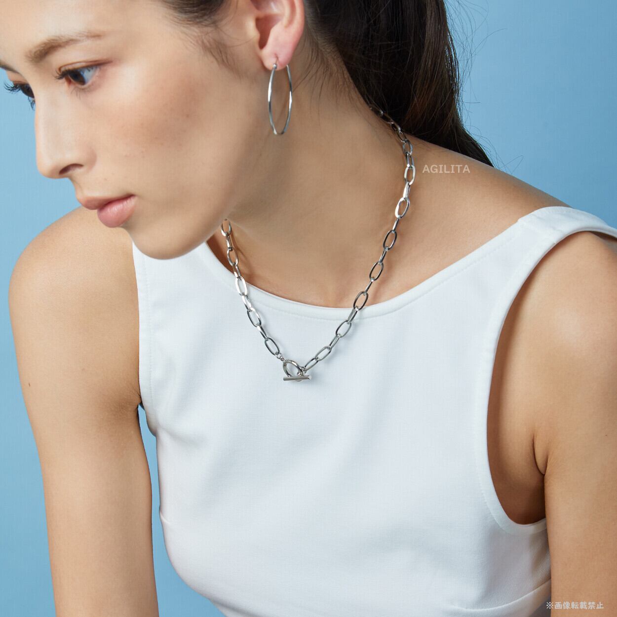 【SELECT】サージカルステンレスOval Chain Necklace