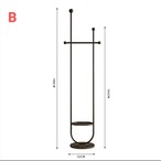 ハンガーラック U字型 十字型 多機能 コートハンガー 衣類収納 トレイ付き 洋服掛け スタンド式 デザイナーズ モダン おしゃれ インテリア 一人暮らし 省スペース