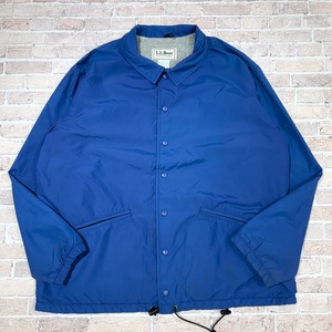 1980s L.L.BEAN NYLON COACH JACKET BOA LINING BLUE