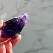 特徴のある模様をもつドリームアメジスト3*シェブロンアメジスト*ワンド形*紫水晶*天然石インテリア*置き物