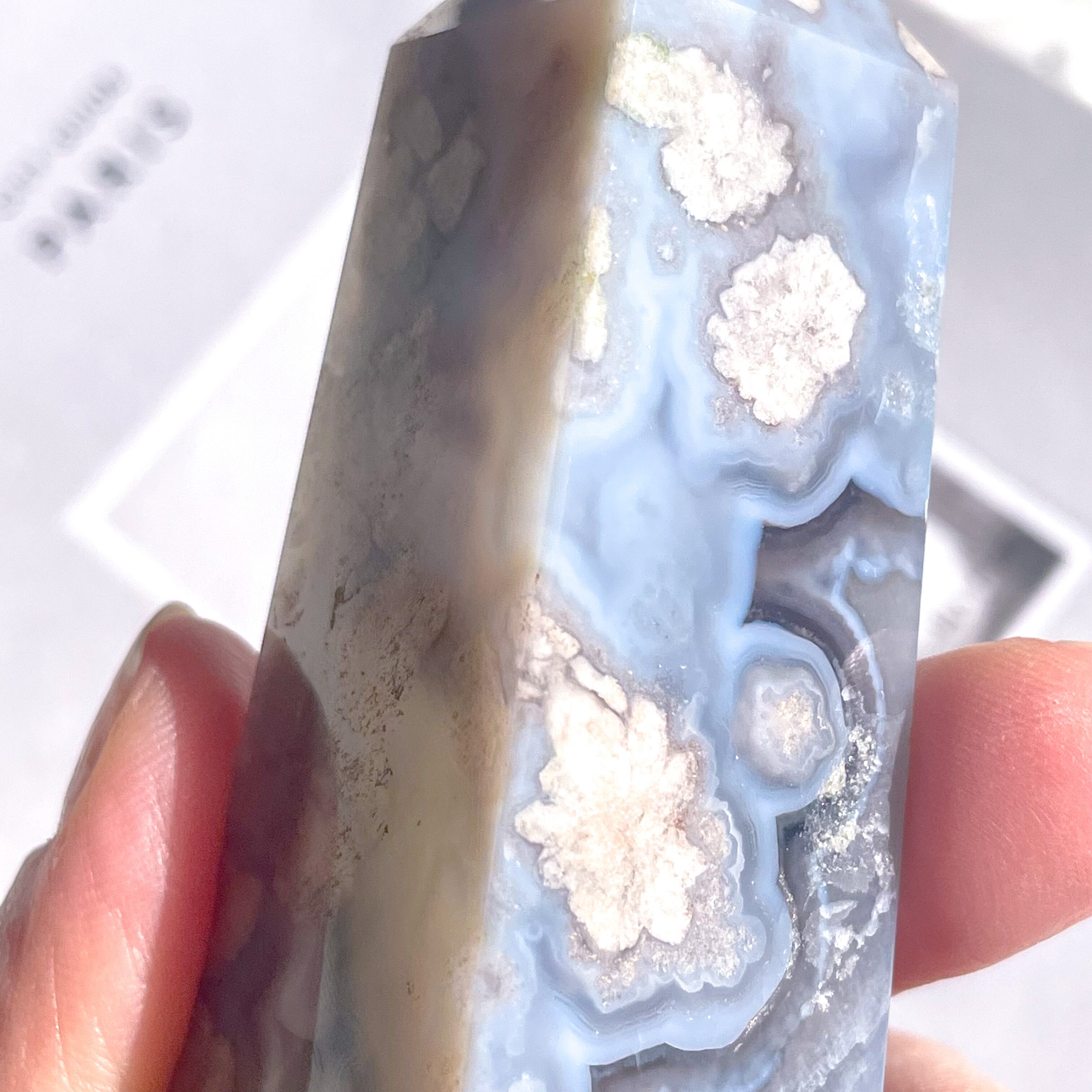 Blue Flower Agate 2 ✧ ブルーフラワーアゲート | FLUXY - 天然石と