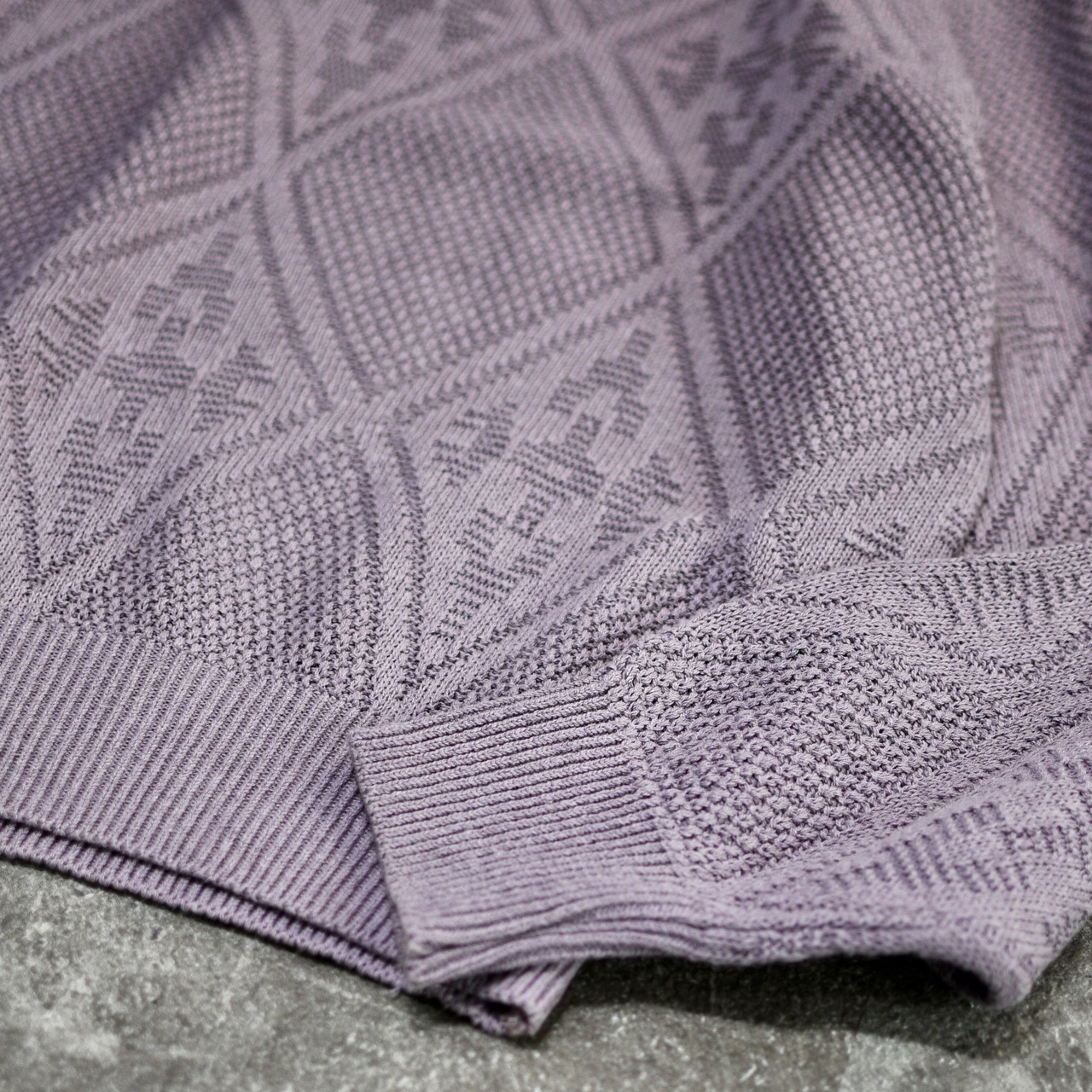 purple cotton knit