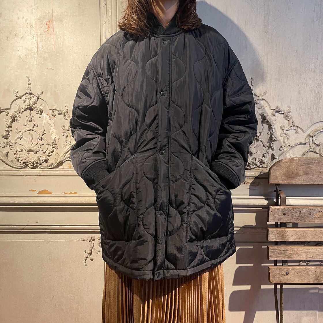 HYKE【ハイク】QUILTED LINER TYPE CWU-9/P JACKET ( 17538 / BLACK 