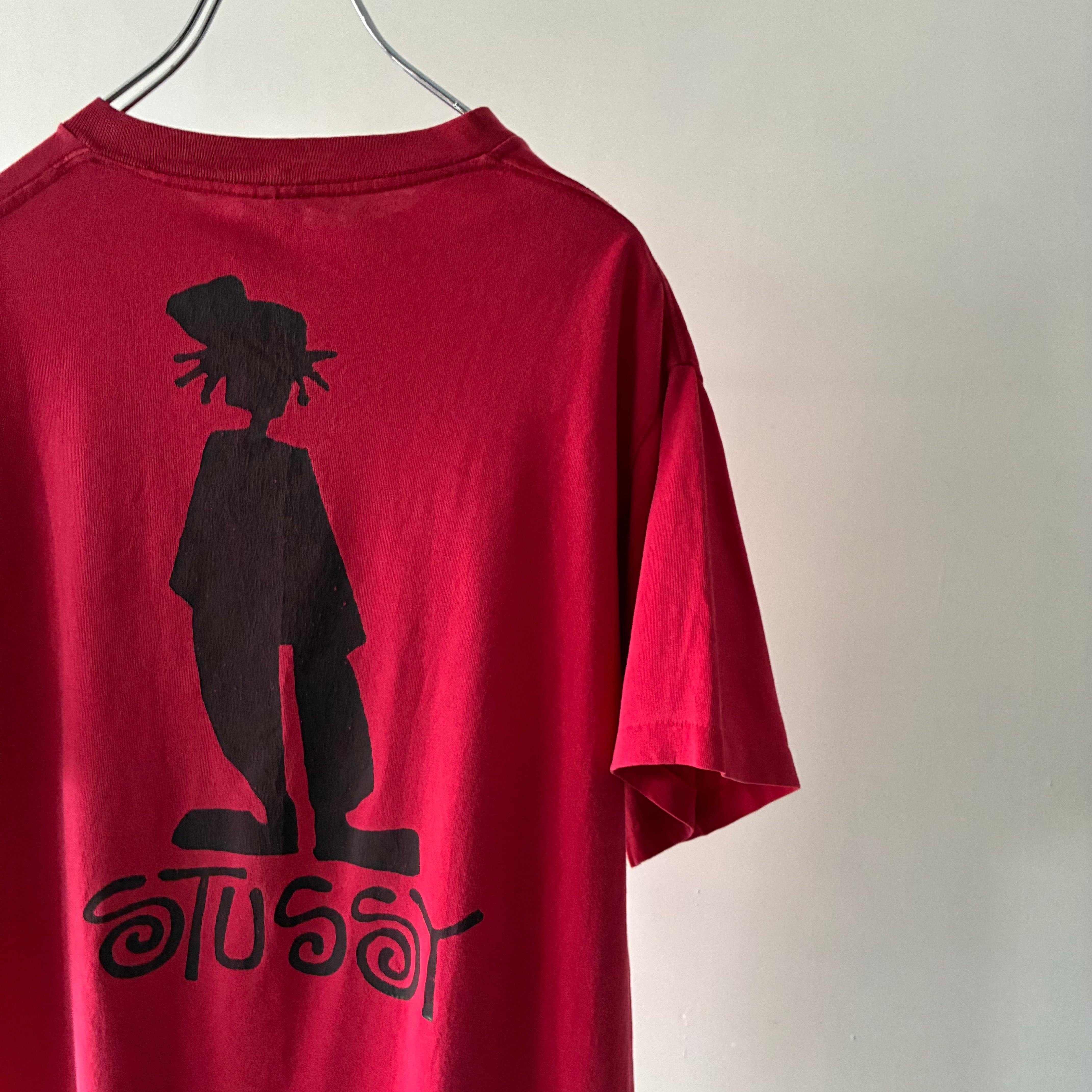 STUSSY- 80's shadow man print T-shirt | ROOT online
