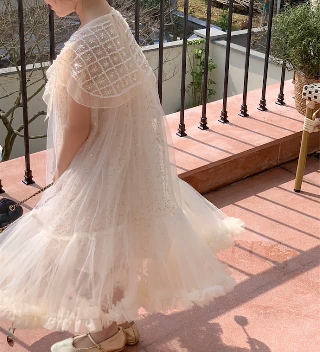 即納セーラーカラー tulle dress 110size