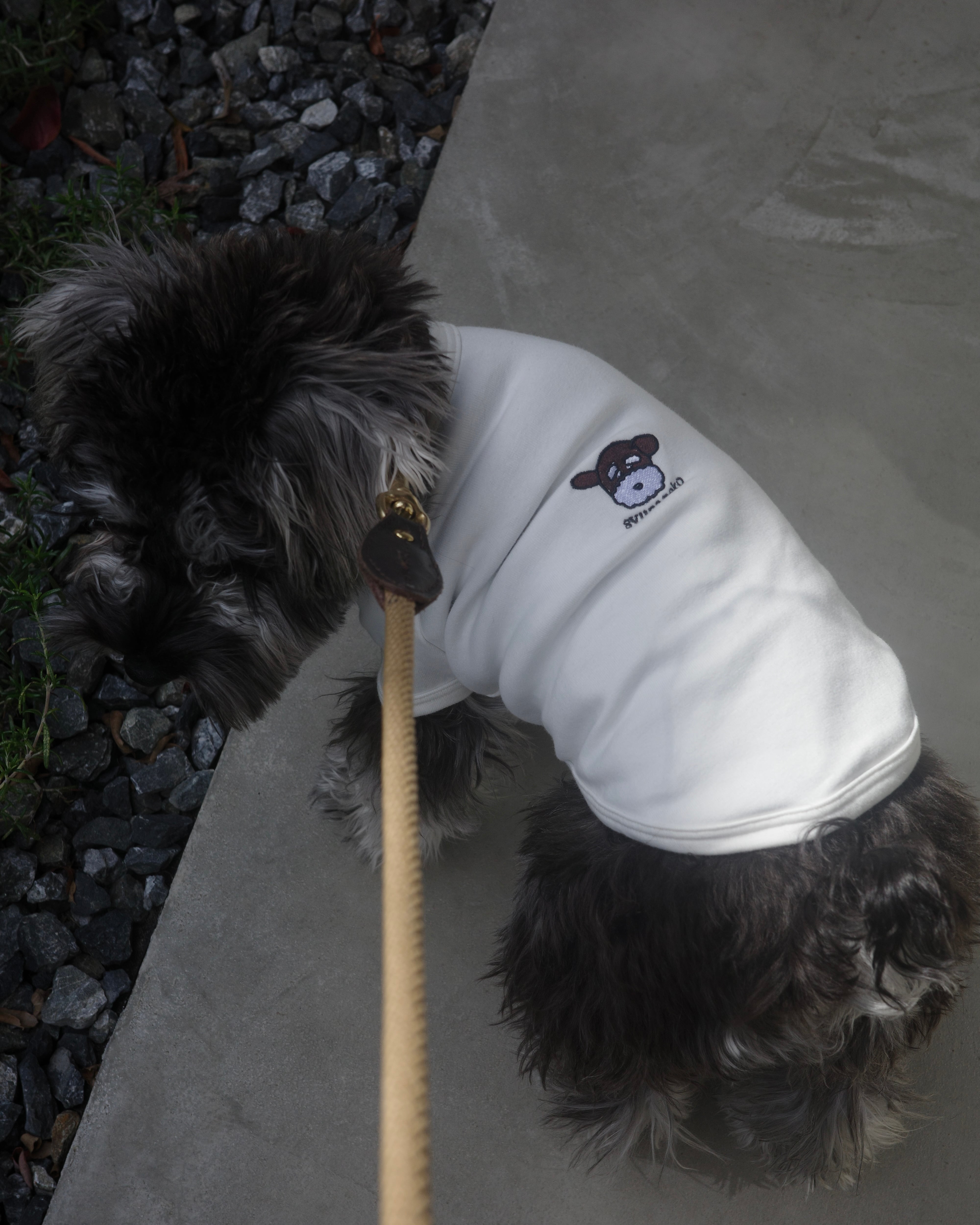 neko dog Tshirts / black,white | schnauzer no neko