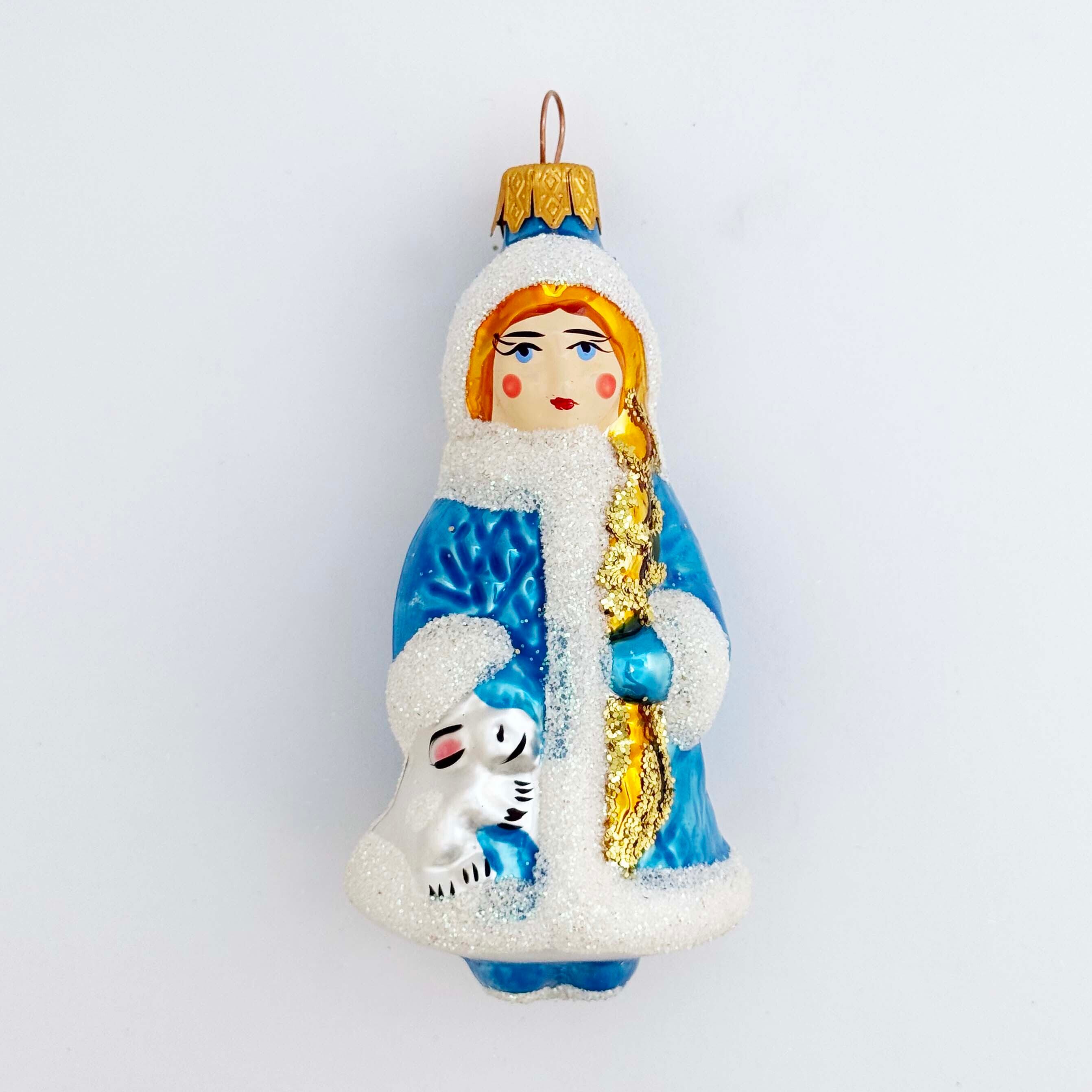 ウクライナ製 ガラスオーナメント（雪娘）