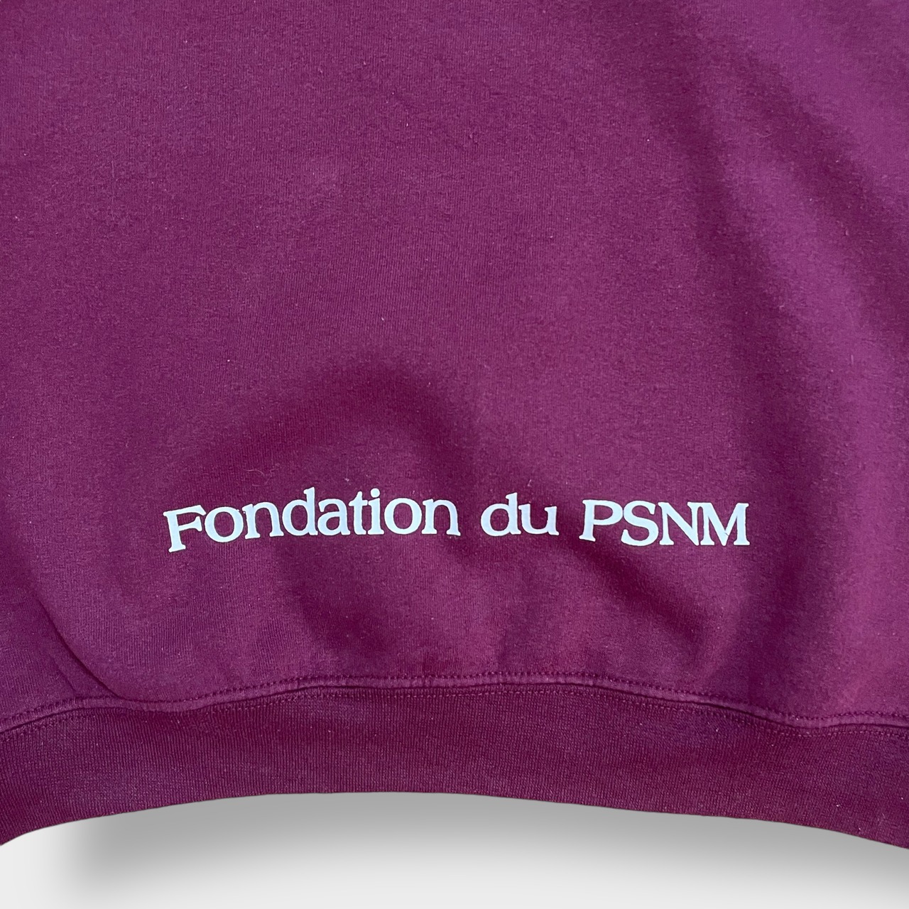 GILDAN プルオーバー パーカー スウェット フーディー プリント アーチロゴ バーガンディ us古着