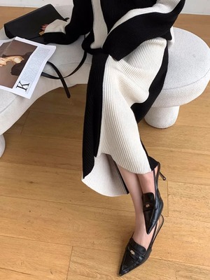 Two-tone stylish setup/BLACK《 即日発送 》