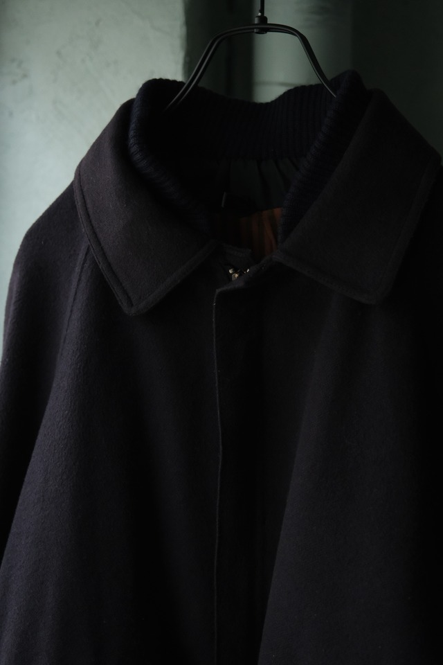Utah／80-90's "HENRY WHITE DUBLIN" cashmere wool docking blouson