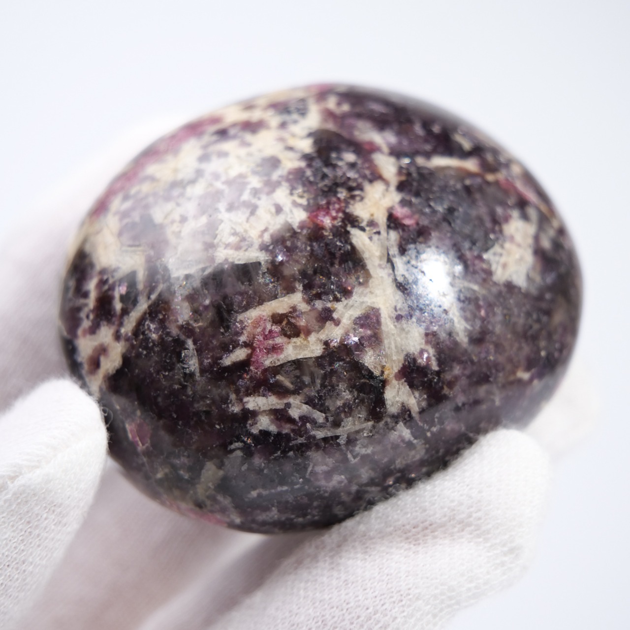 ユニコーンストーン レピドライト ピンクトルマリン / パーム パームストーン 握り石