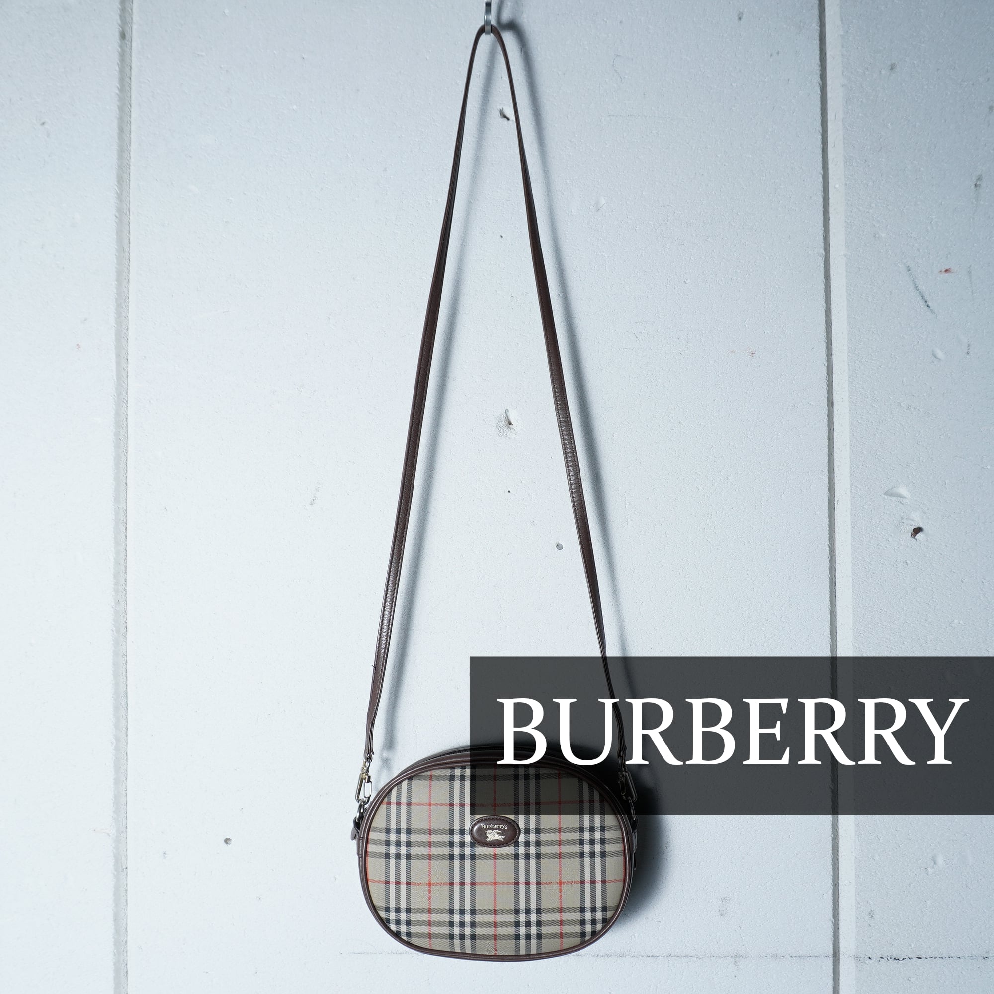 1円 BURBERRY バーバリー レザー ゴールド金具 ショルダーバッグ