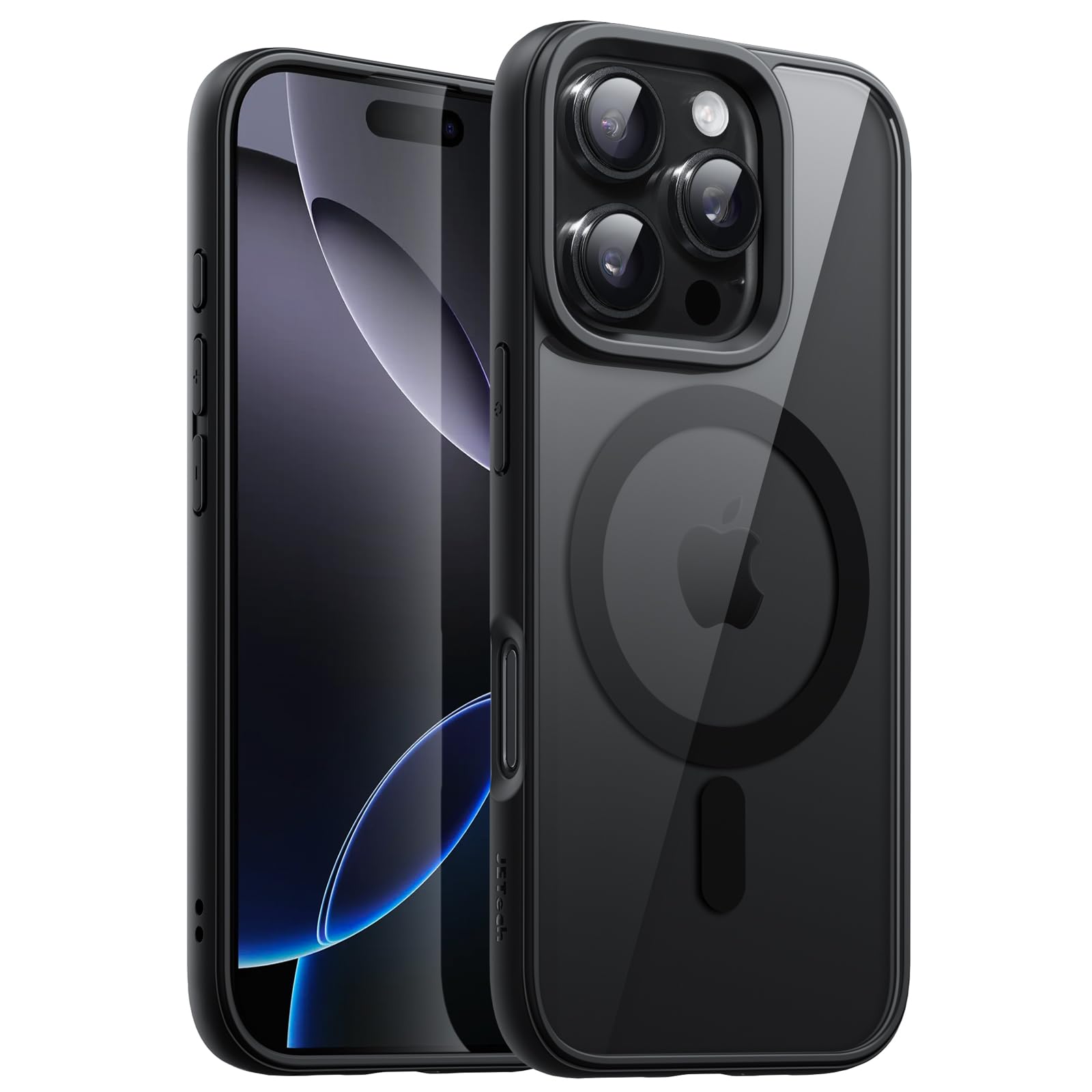 JETech iPhone 16 Pro用 マグネットケース (ブラック)
