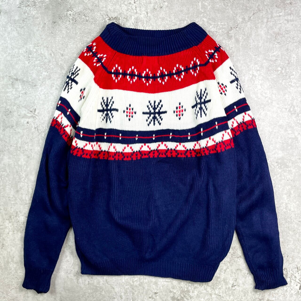 70年代 TOWN CRAFT タウンクラフト JC Penney ノルディック柄 アクリル