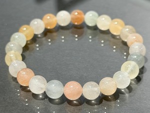 No.2339-1 【S】ミックスラビットヘアクォーツブレスレット