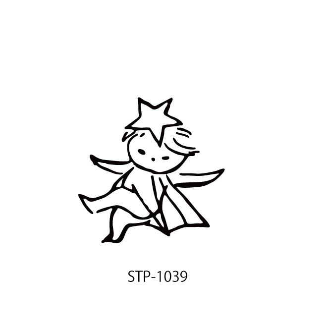 野ばら社の図案はんこ・踊る天使|STP-1038