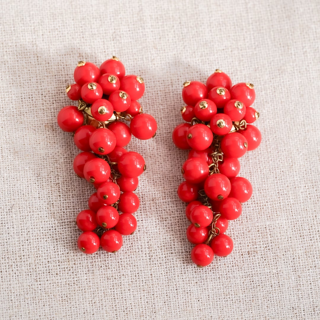 Valentine's Day Marche: Pfft! tomato red costume earrings