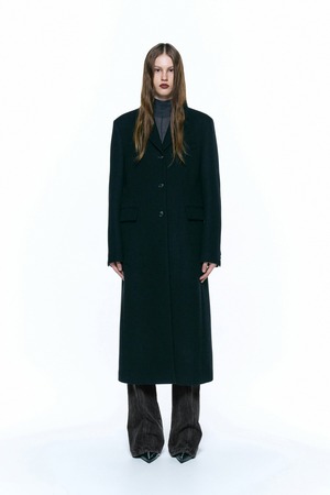 [INSILENCE WOMEN] Cashmere Single Maxi Coat BLACK 正規品 韓国ブランド 韓国通販 韓国代行 韓国ファッション インサイレンス 日本 店舗