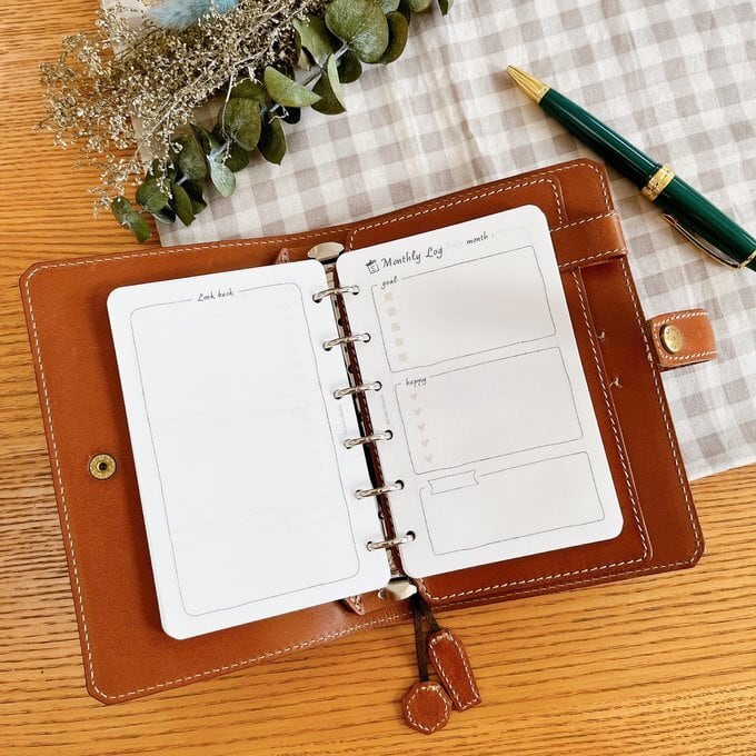 ミニ6穴サイズ/マンスリーログリフィル