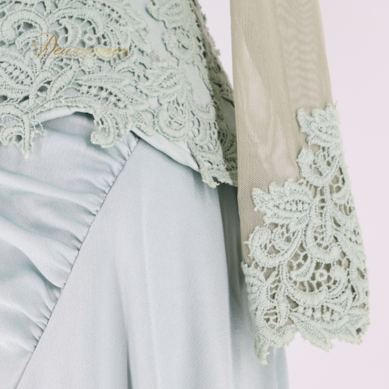 社交ダンス 衣装 チャコット Chacott トップス スカート ツーピース セットアップ レース 上品 綺麗 パーティ 発表会 緑 水色 ブルー系 グリーン系 Mサイズ 伸縮性 衣装セット おしゃれ