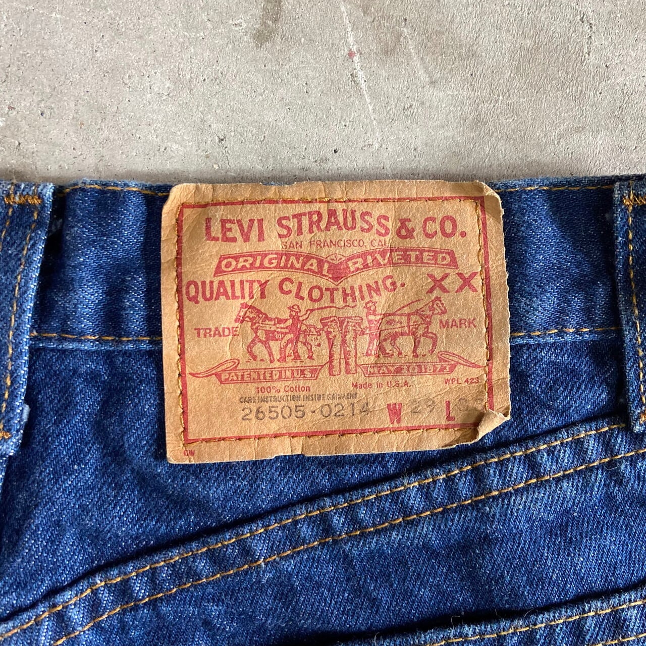 70年代 リーバイス Levi's 26505-0214 テーパードジーンズ デニムパンツ USA製 レディースS ヴィンテージ /eaa336780