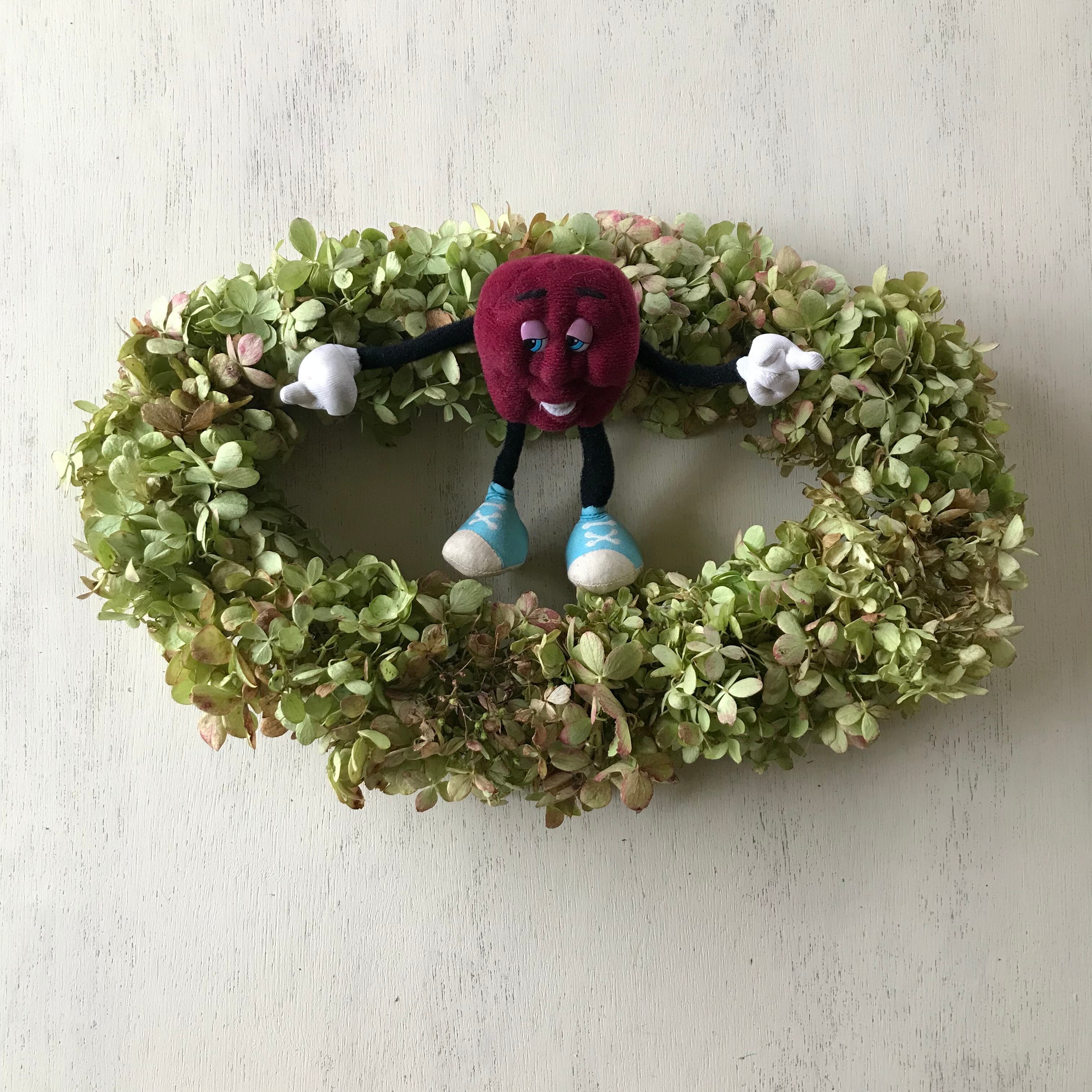 秋の移ろい アナベルのオーバルリース | hajimari yuu 