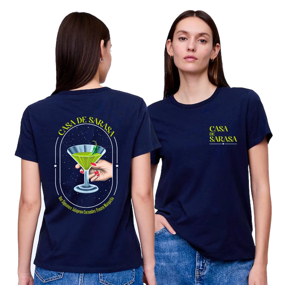 【Frozen Margarita Tee】Casa De Sarasa オリジナル 綿100％ 半袖Tシャツ 男女兼用