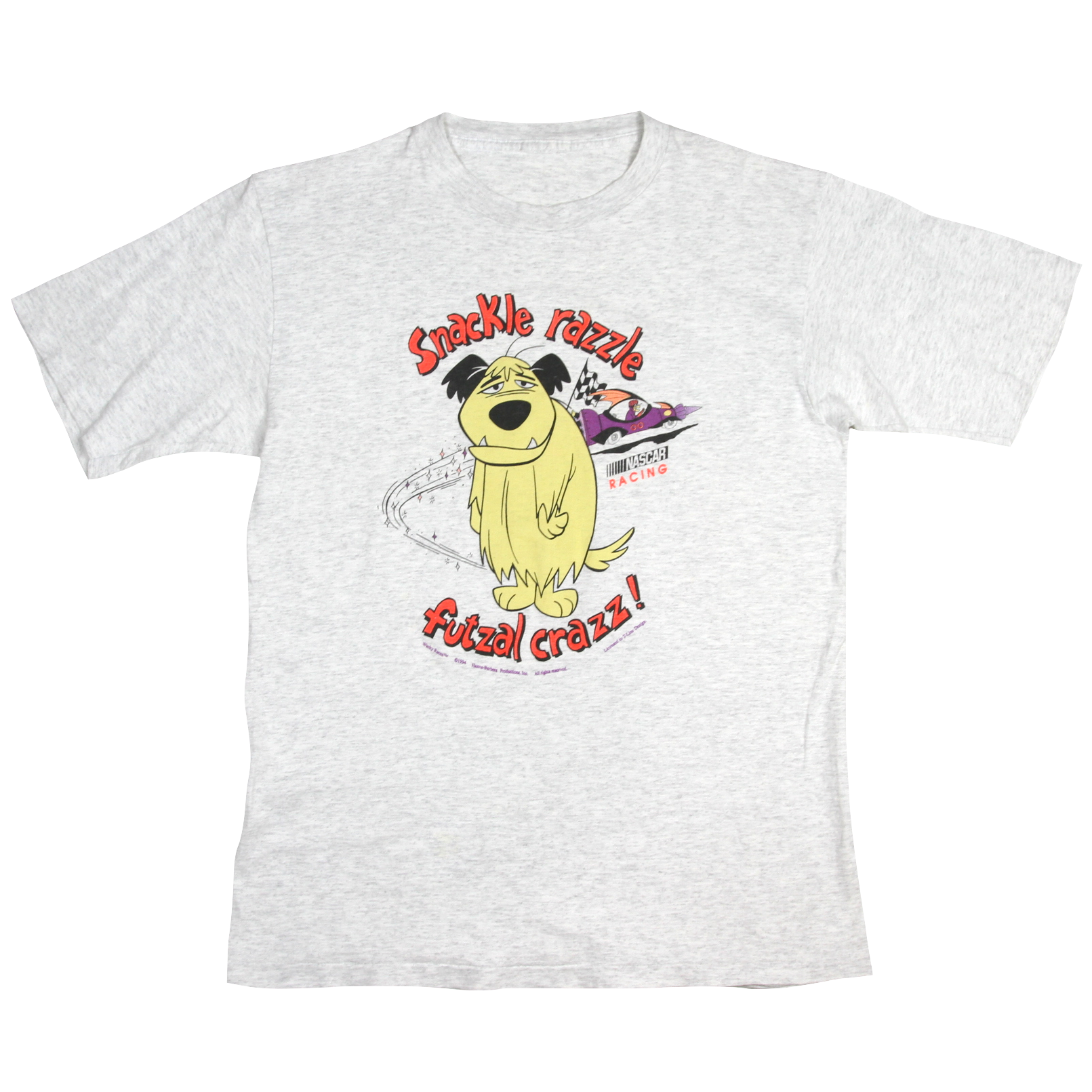 USED【L】Vintage 90s Wacky Races Muttley NASCAR Tee / ©1994