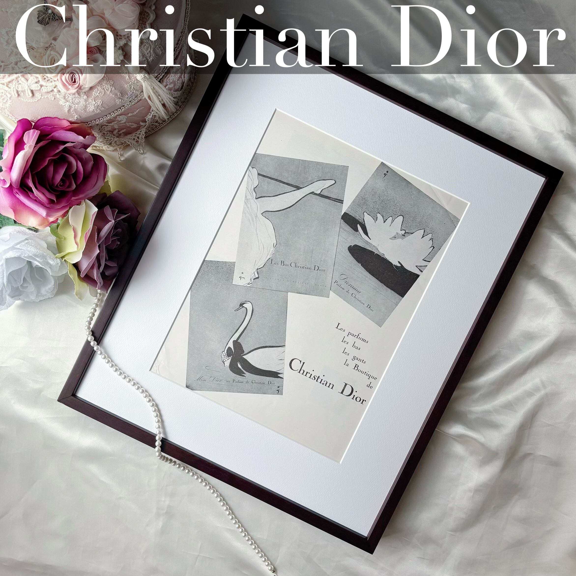 1952 広告＞Christian Dior Rene Gruau ディオール ルネ・グリュオ