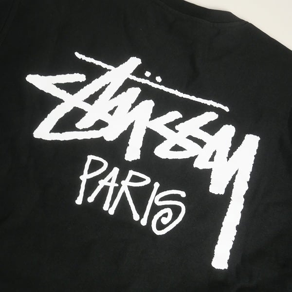 Size【M】 STUSSY ステューシー STOCK PARIS CREW BLACK パリ限定