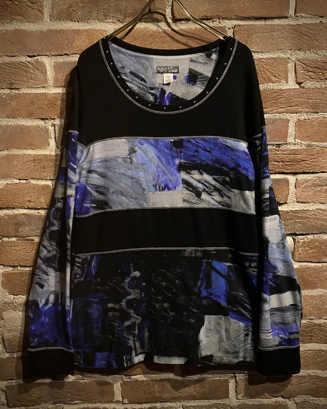 【Caka act3】Artistic Design Loose L/S T-Shirt