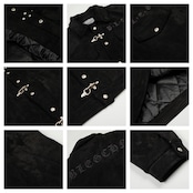 【暖かさUP】ファイヤーマン スエード中綿ジャケット T1987