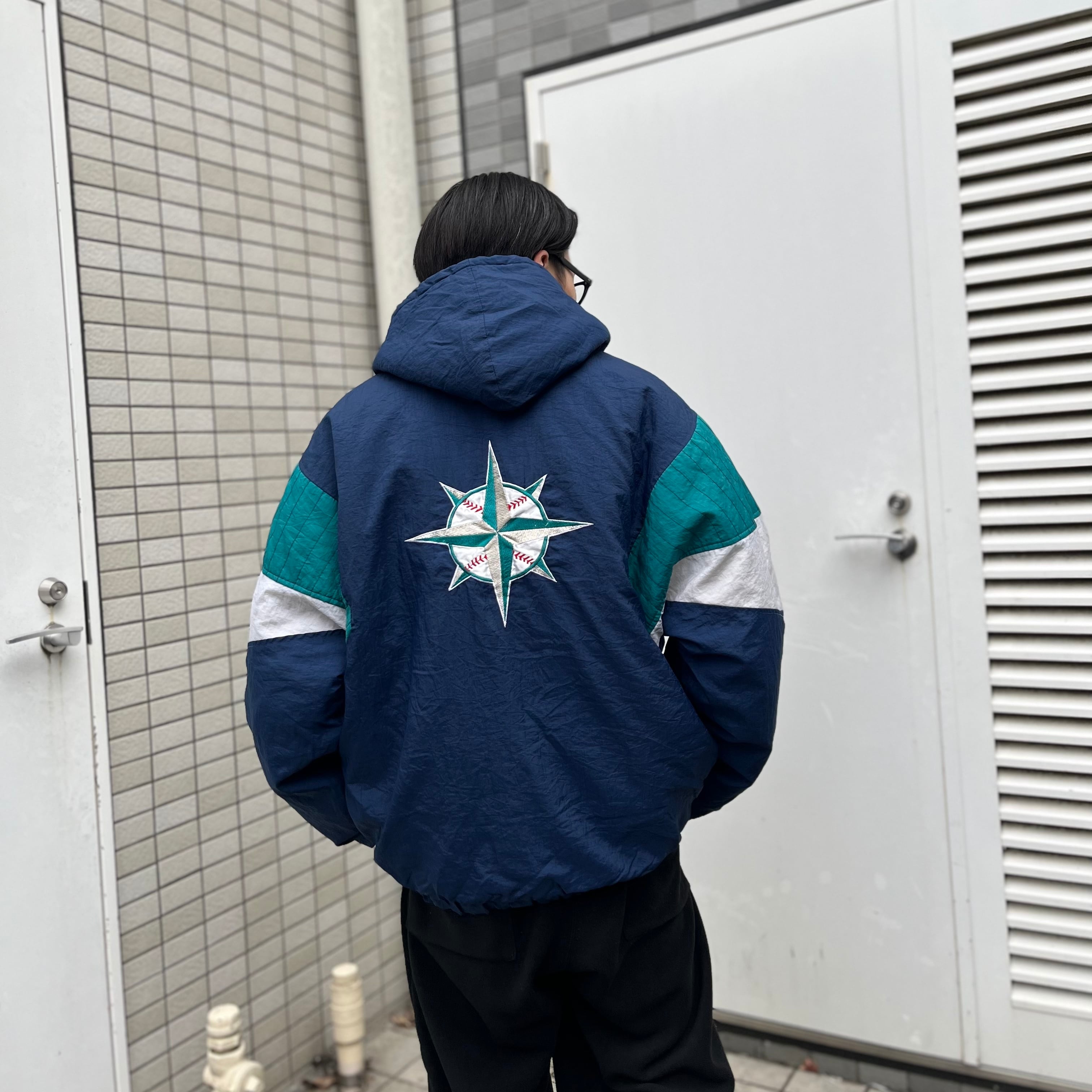 【MLB】STARTER スターター マリナーズ 刺繍 ナイロンジャケット