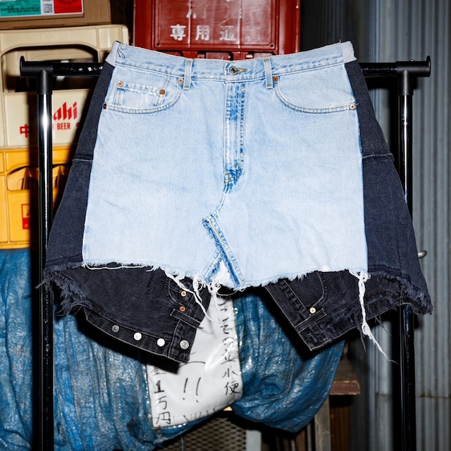 Grunge patchwork Denim