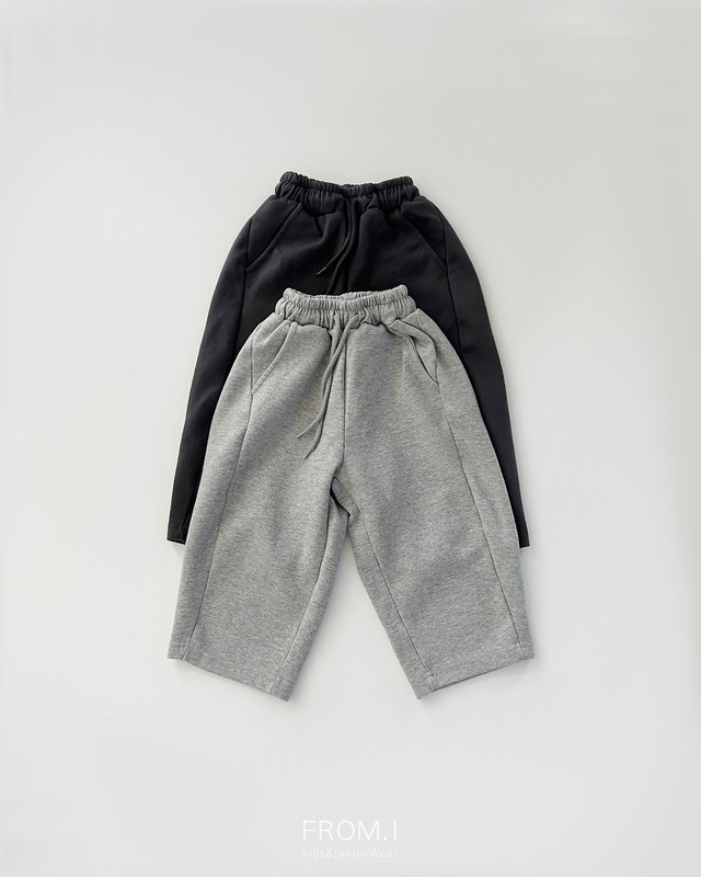 【取寄】from.i｜curved wide sweatpants｜カーブドワイドスウェットパンツ｜S-JL｜kids&jr｜26 autumn