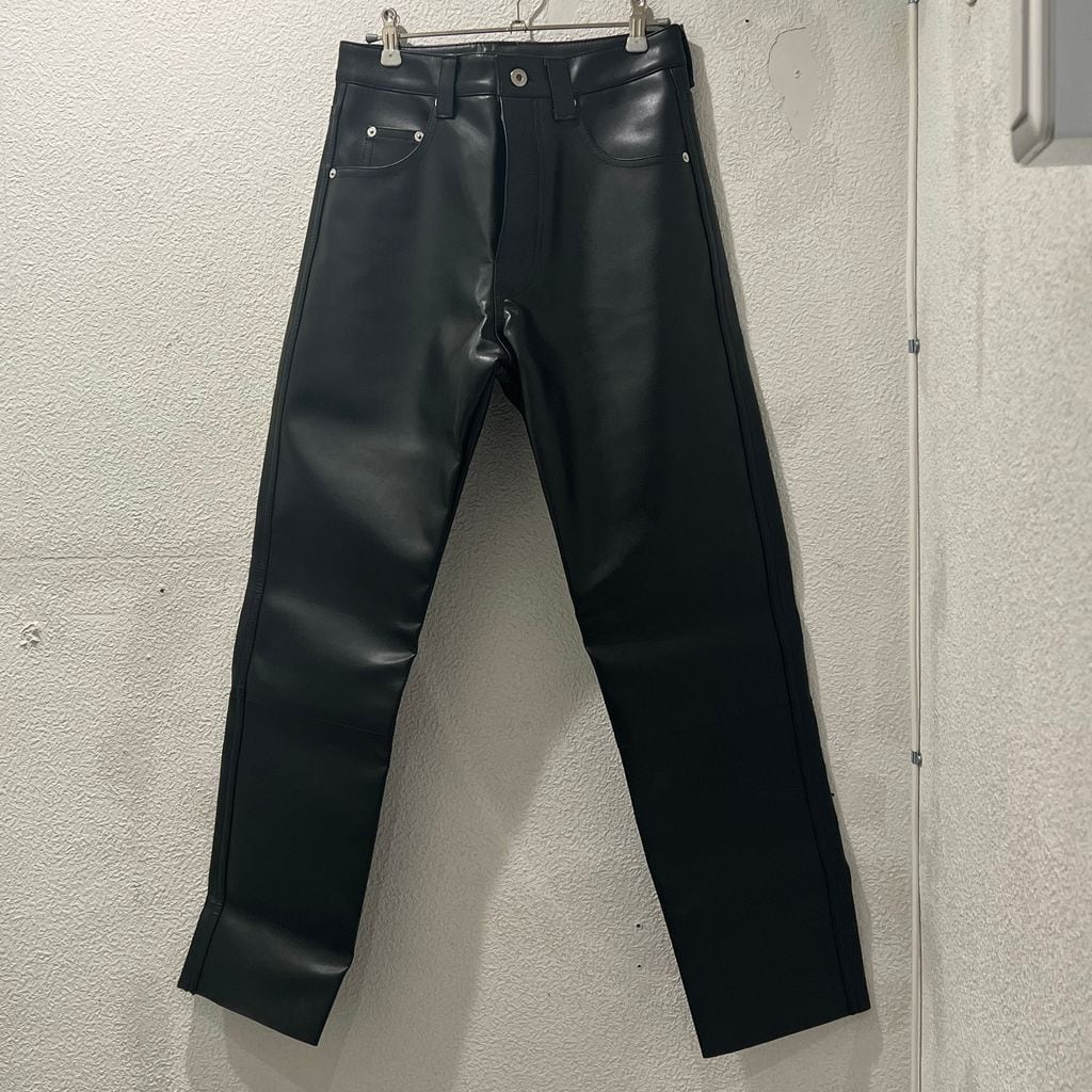 SACAI サカイ 22-06435 フェイクレザーレギンスパンツ ブラック 【中