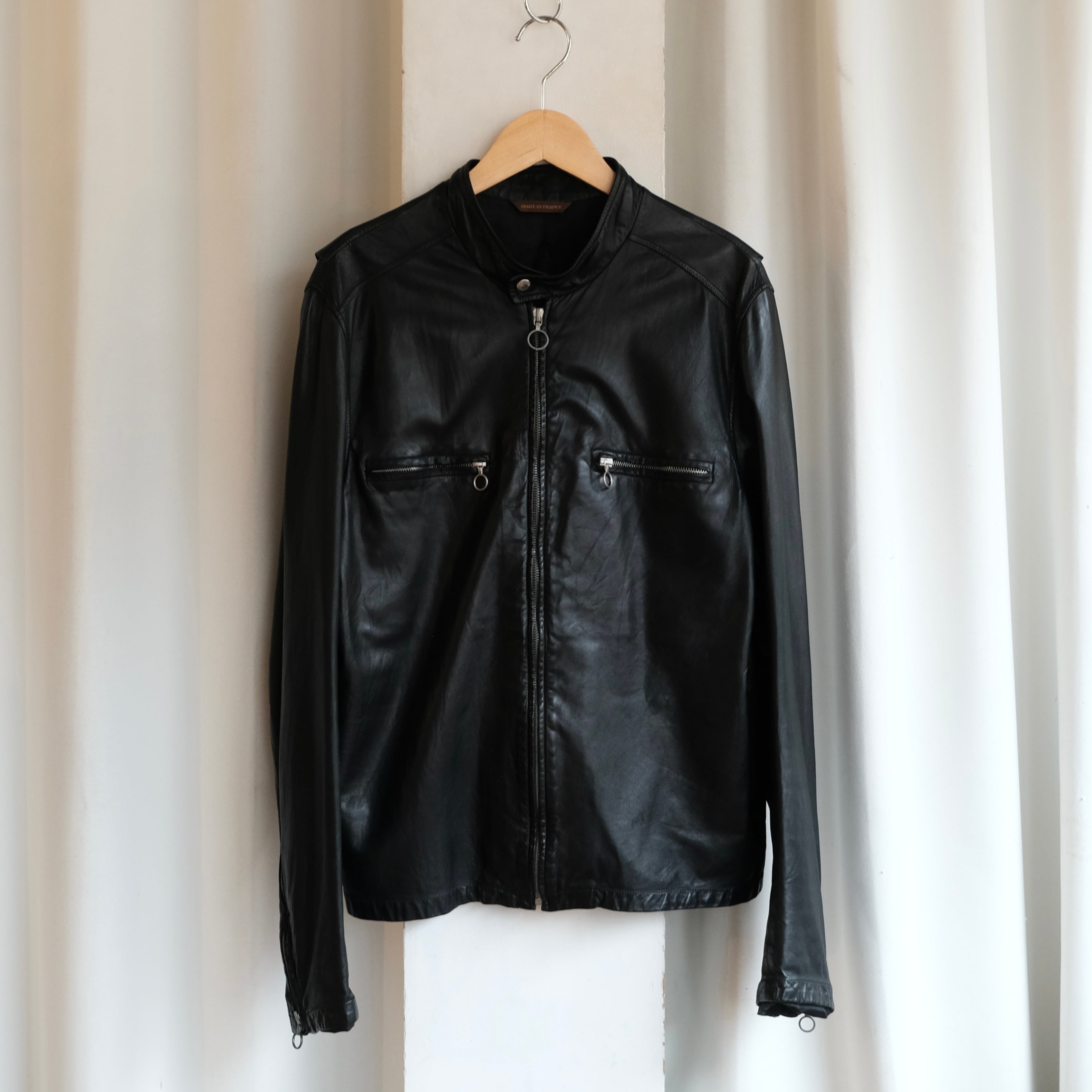 SERAPHIN 山羊革 シングルライダースジャケット SERAPHIN LAMB SKIN 90s〜00s SINGLE RIDERS JACKET | safarionline