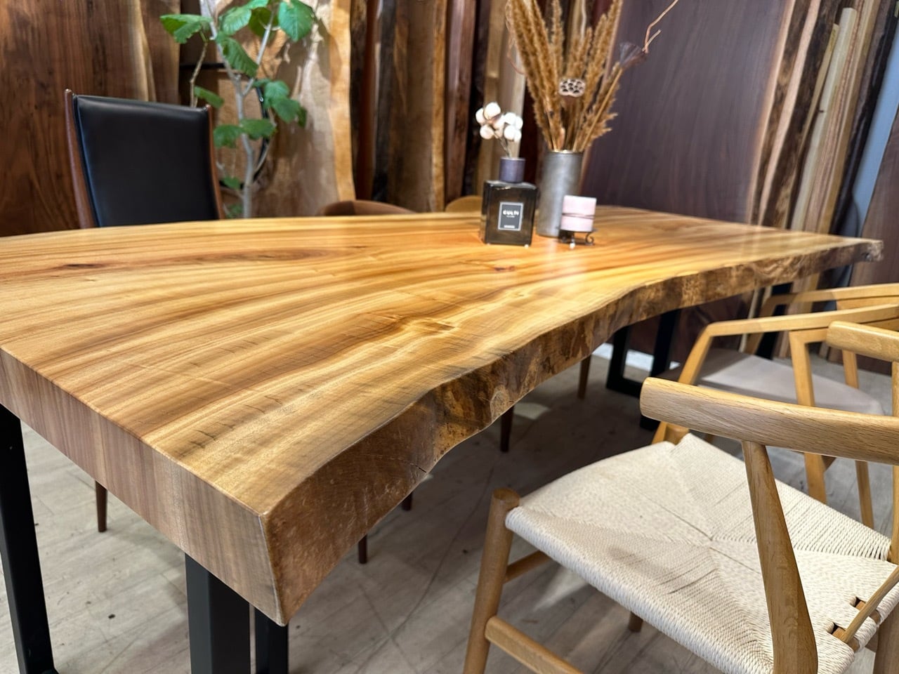 楠（クス）_2320×870-850-950×60_浅草本店_テーブル天板/一枚板 242339