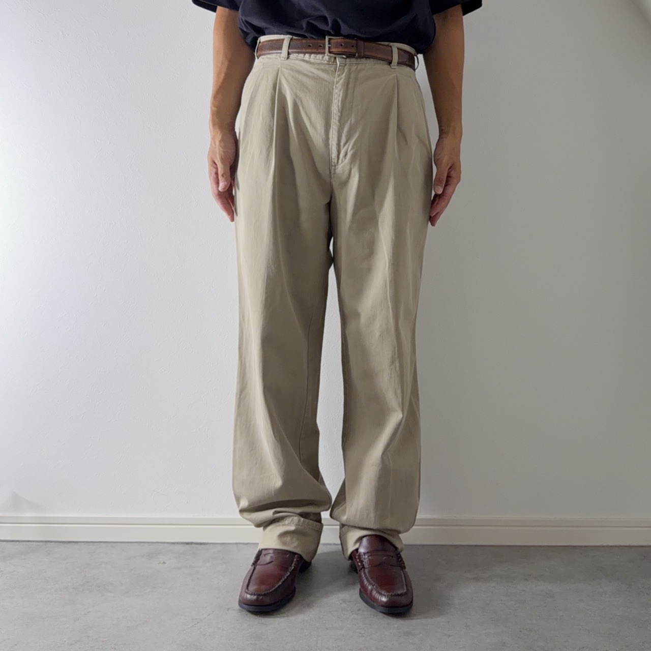 90s DOCKERS CHINO TROUSERS beige [W33L33相当] 古着 - 12