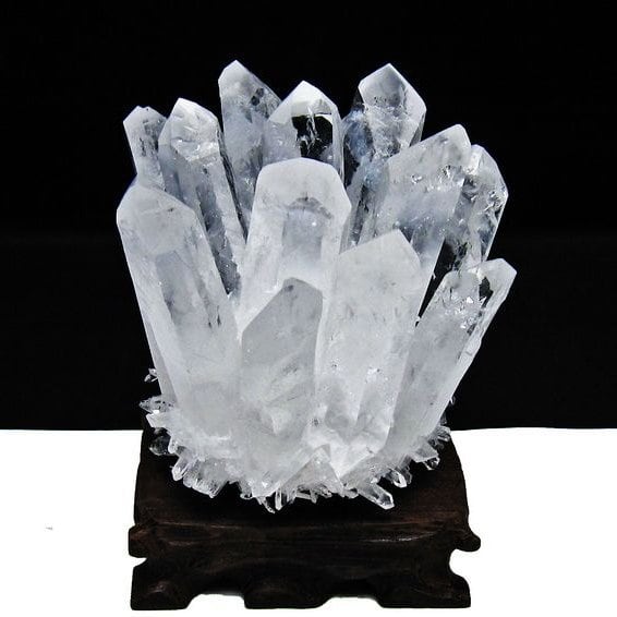 水晶 クラスター 水晶 原石 台座付属 一点物 182-8348