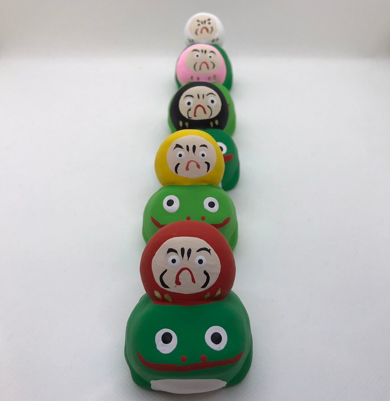 玩具工房 蛙乗りだるま