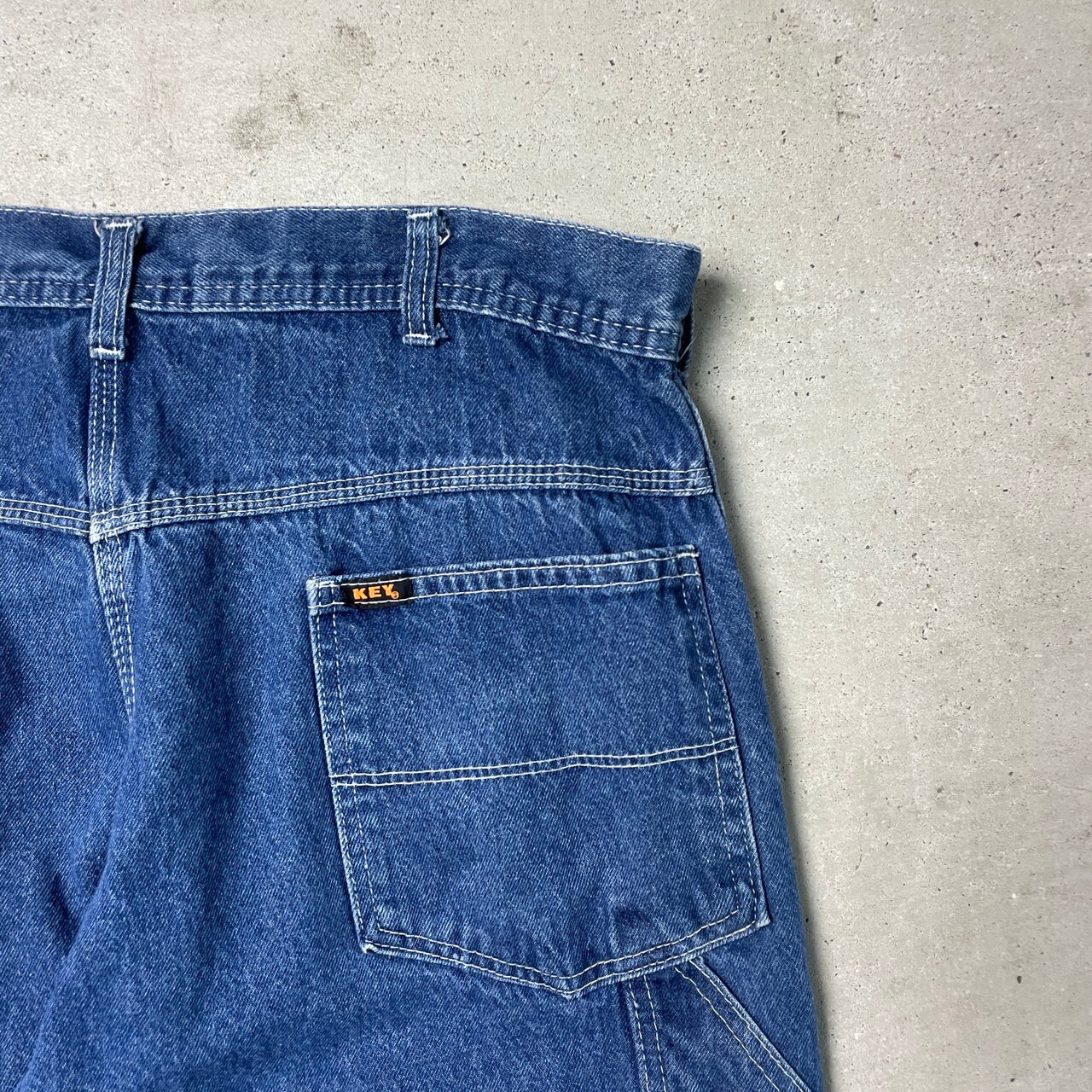 90年代 USA製 KEY キー デニムペインターパンツ ワーク メンズW36 古着 