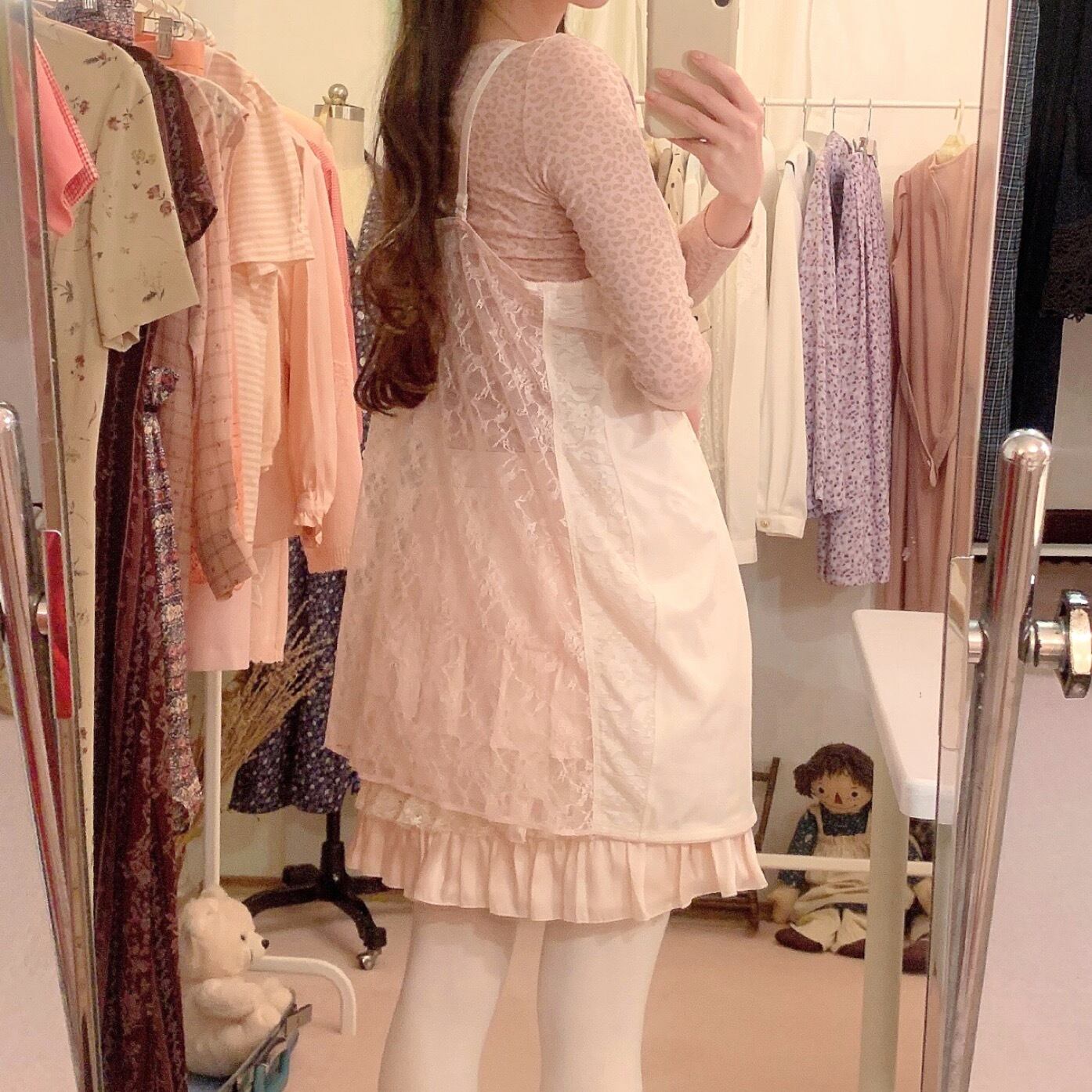 remake : palpable lacy heart camisole