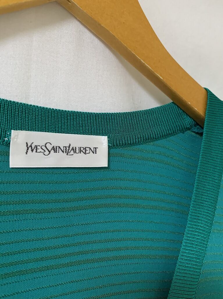 1990's Woven Design Summer Cardigan "YVES SAINT LAURENT"