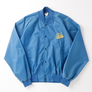 【極美品】60s special vintage jacket nylon fabric blouson made in USA   "UCLA"／  60年代 ヴィンテージ  ナイロン ジャケット ブルゾン サイズL USA製 ブルー カリフォルニア大学 ロサンゼルス校 ミントコンディション