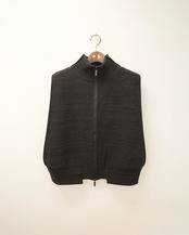 i’m here - Driver’s Knit Vest ：Beige｜前後スイッチ／ダブルファスナー／立体リンクス
