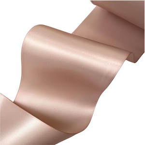 (813)茶系 Vanilla 100mm 両面サテンリボン