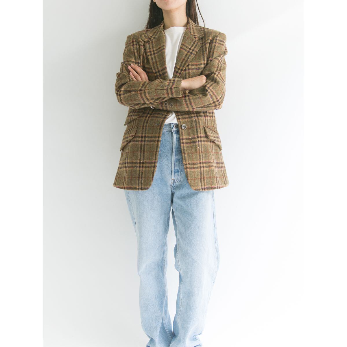 【HUBERMAN】Made in Ireland wool check jacket（アイルランド製ウールチェックジャケット）10b