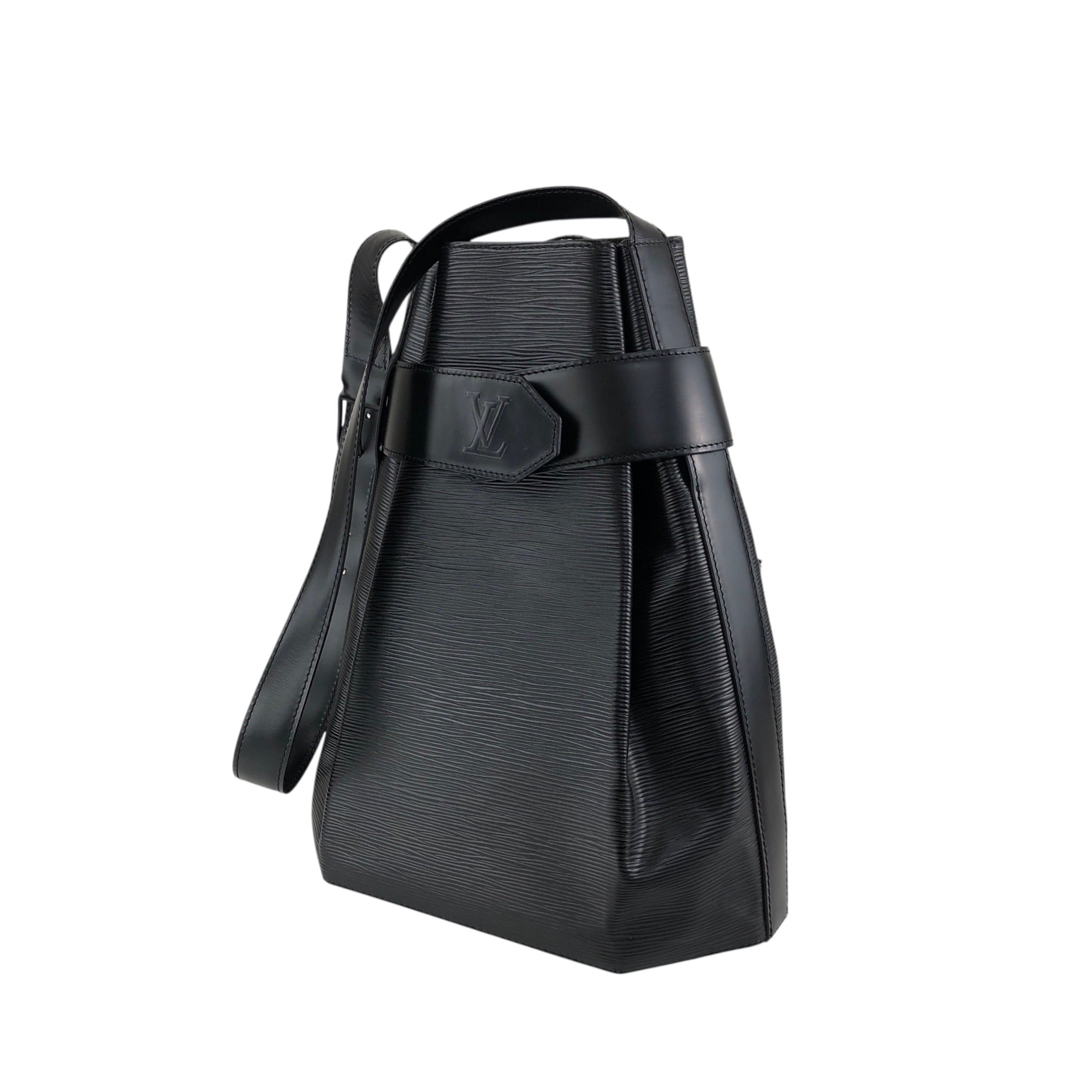 ルイヴィトン エピ ヴィンテージ LOUIS VUITTON ルイヴィトン エピ ショルダーバッグ ブラック レザー